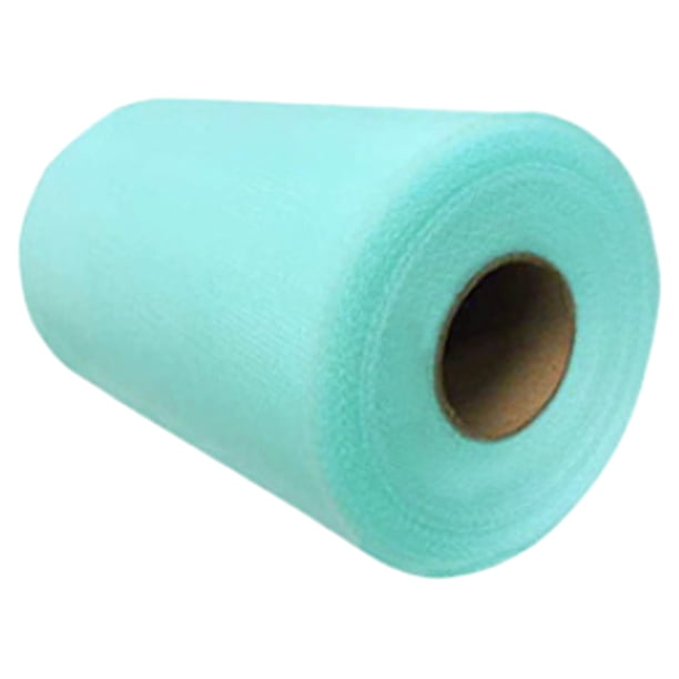 Naiovety Suministros de fiesta de tul de aplicación amplia de poliéster para diversas ocasiones, decoración de tul para Baby Shower Decoración del hogar agua Azul