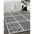 thumbnail image 3 of Ahgly Company Machine Washable Indoor Rectangle Transitional Gray Cloud Gray Area Rugs, 8' x 12', 3 of 7