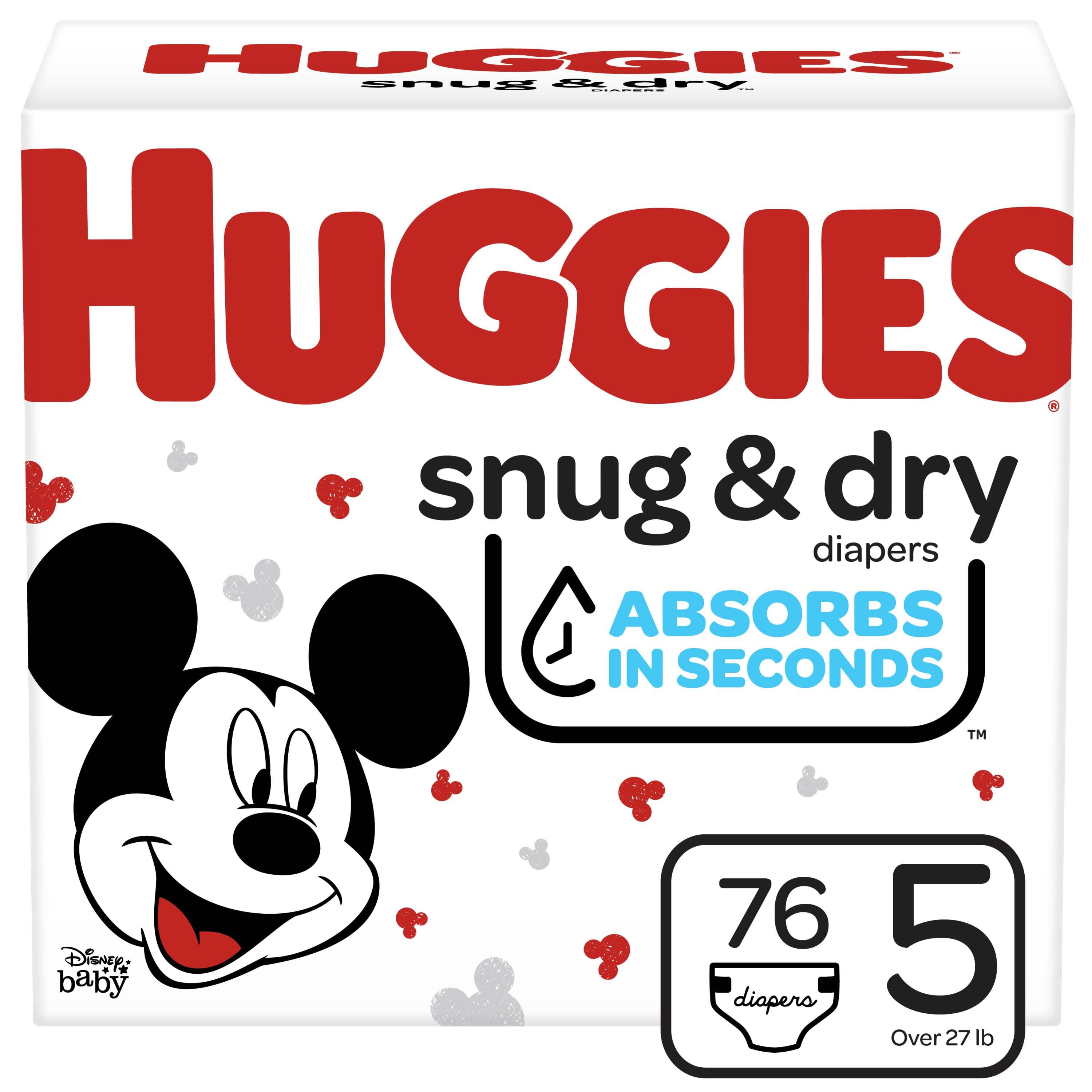 Huggies Couches pour bébés Snug & Dry, taille 4, 76 couches - 76 ea