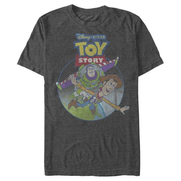 Men's Toy Story Best in Flight  Graphic Tee Charcoal 2X Large