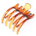 thumbnail image 1 of Clips de mandíbula de mariposa francesa, horquilla de cangrejo de color sirena, accesorios para mujeres y niñas(Color brillante de la cáscara de tortuga)(2 piezas), 1 of 5