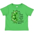 thumbnail image 3 of Inktastic Mental Health Awareness Green Sunflower Ribbon Boys or Girls Toddler T-Shirt, 3 of 5