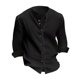 thumbnail image 5 of Autumn And Winter Men's Retro Long Sleeved Cotton Linen Shirt Solid Casual TopL, 5 of 5