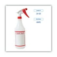 thumbnail image 2 of Boardwalk Trigger Spray Bottle, 32 Ounce, Clear and Red, HDPE, 3/Pack, 2 of 7