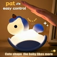 thumbnail image 4 of MYKOMI Cute Night Light for Kids, Rechargeable Bedside Touch Lamp Silicone Nursery Night Light for Baby and Toddler, Rocking Horse Gifts for Girls, Cute Room Decor, Kawaii Stuff - Blue, 4 of 6