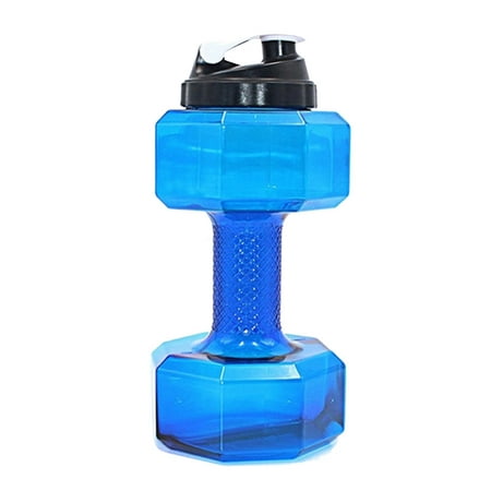 2.2 L Dumbbell Shaped Sports Bottle Portable Drinking Bottle High Capacity Sports Gym Training Water Bottle