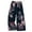 Blue2, variant on WMTBSRSW Women's Boho Capris Pants Comfy Floral Print Elastic Waisted Cropped Palazzo Pants Lightweight Loose Casual Flowy Trousers Free Size Blue4 Free Size