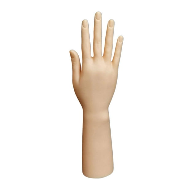 Expositor de joyas de mano, maniquí femenino, joyería, pulsera, anillos, guantes Derecha