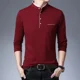 thumbnail image 5 of Sudaderas coreanas de otoño para hombre, polos de manga larga para hombre, 100 % algodón, diseñador de lujo, 2024, con cuello, talla S, XXL, nuevo jersey, 5 of 5
