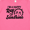 thumbnail image 4 of Inktastic Im a Happy Ray of Sunshine with Happy Sun Boys or Girls Baby T-Shirt, 4 of 5