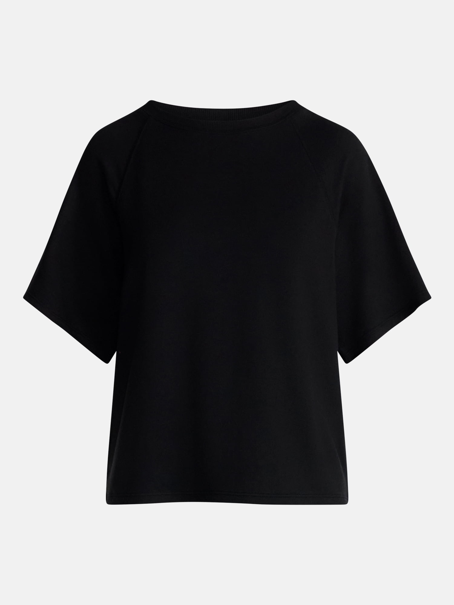 Joyspun Women's French Terry Knit Sleep Top with Short Sleeves, Sizes XS-3X