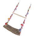 thumbnail image 3 of Colorful Double Layer Parrot Hammock Swing with Climbing Vine Ball Bird Bed for Cage – Safe, Interactive, Stimulates Curiosity and Play for Small, 3 of 5