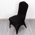 thumbnail image 5 of BalsaCircle Black Fitted Spandex 3-Way Open Arch Stretchable Banquet Chair Cover Party Events Decorations Supplies, 5 of 8