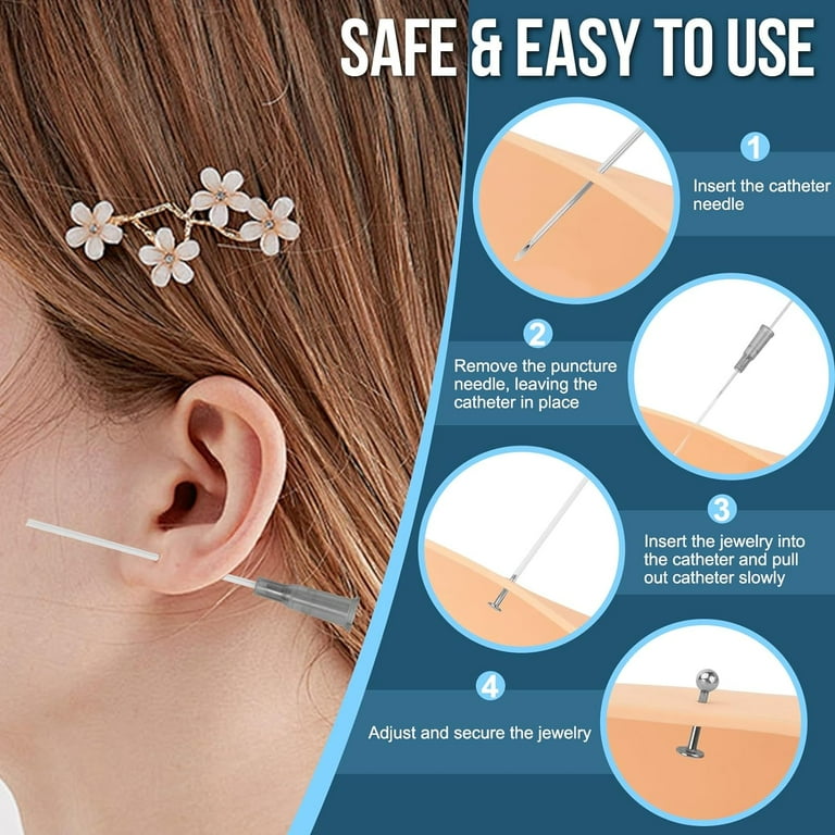 Piercing Labret 16G Acciaio Inox - 10 Pezzi, Lunghezze Diverse, Per Labbra E Orecchie - Foto 9