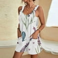 thumbnail image 2 of Heiheiup Robes pour les Femmes 2024 Femmes Imprimé à la Mode Casual Sangle de Poche Combinaison, 2 of 6