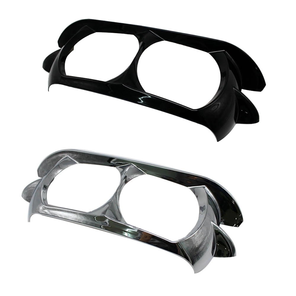 TopMax Motorcycle Headlight Trim Cover, Front Lamp Bezel Surround, Fit