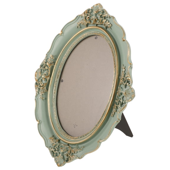 Vintage Green Resin Picture Frame for Decor European Style Wall Mounted Photo of 4 6.5