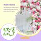 thumbnail image 5 of Ounissouiy 2X cadena de flores vid Artificial exquisita DIY Prop decoración de boda de larga duración planta de imitación accesorios para el hogar Decoración Blanco Ounissouiy HA084314-05, 5 of 6