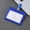 Blue, variant on Work ID card holder clip hospital work badge chest badge doctor nurse name tag hang tag work permit