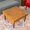 Light Tan,Rustic, variant on Ivory Boucle Ottoman with Biscuit Tufting for Living Room, 32.7L x 25.2W x 15.7H Inches, Plush Ottoman for Footrest and Extra Seating