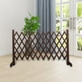 thumbnail image 6 of Wood Expandable garden Door Adjust to Different Width Outdoor 170cmx70cm Brown, 6 of 8