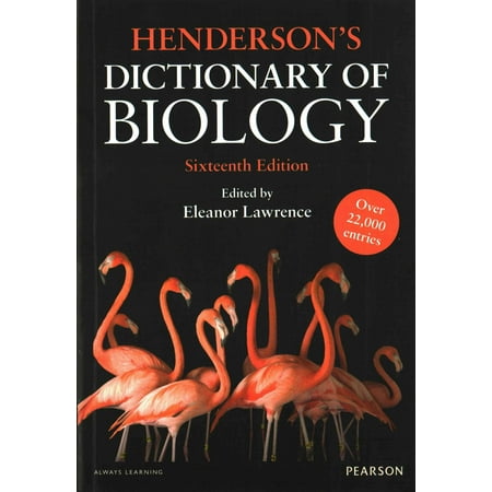 Henderson S Dictionary Of Biology Walmart Com