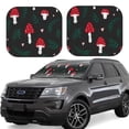 thumbnail image 6 of Kdxio Amanita Mushroom Print 2-Piece Sun Shade Front Windshield - Foldable Car Front Window Sunshades For Most Sedans Suv Truck, 6 of 6