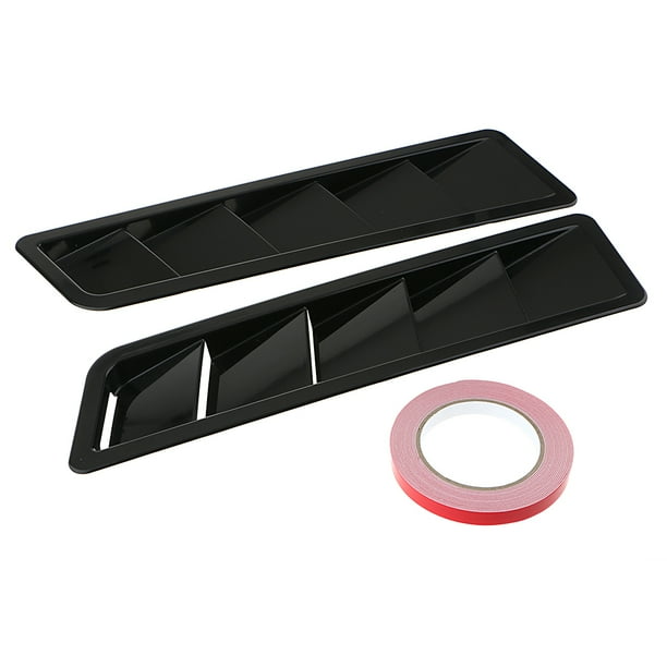 Modificado Hood Cubierta Del Motor Vents Louver Panel Fibra De Carbono Look ABS