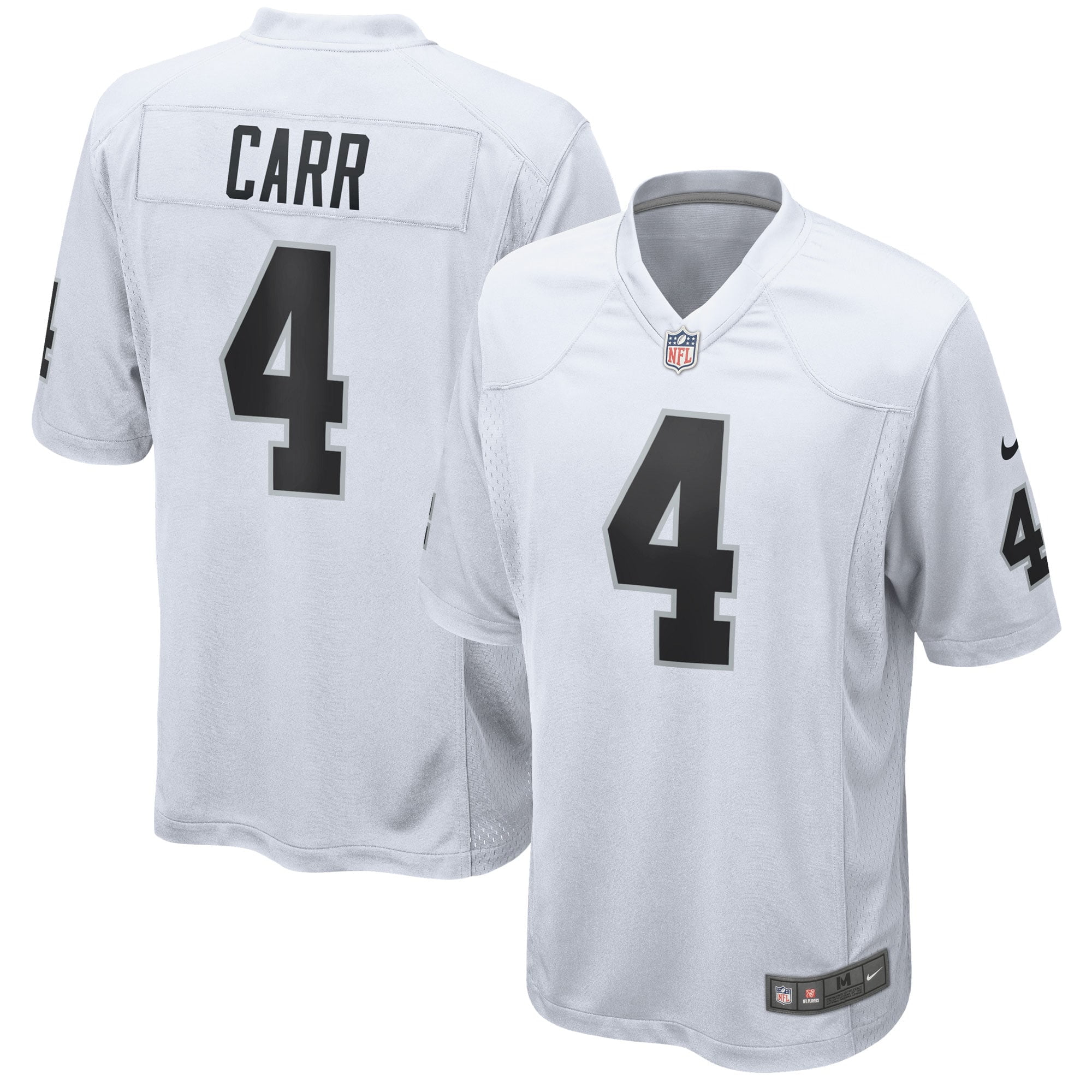 Derek Carr Las Vegas Raiders Nike Game Jersey - White - Walmart.com