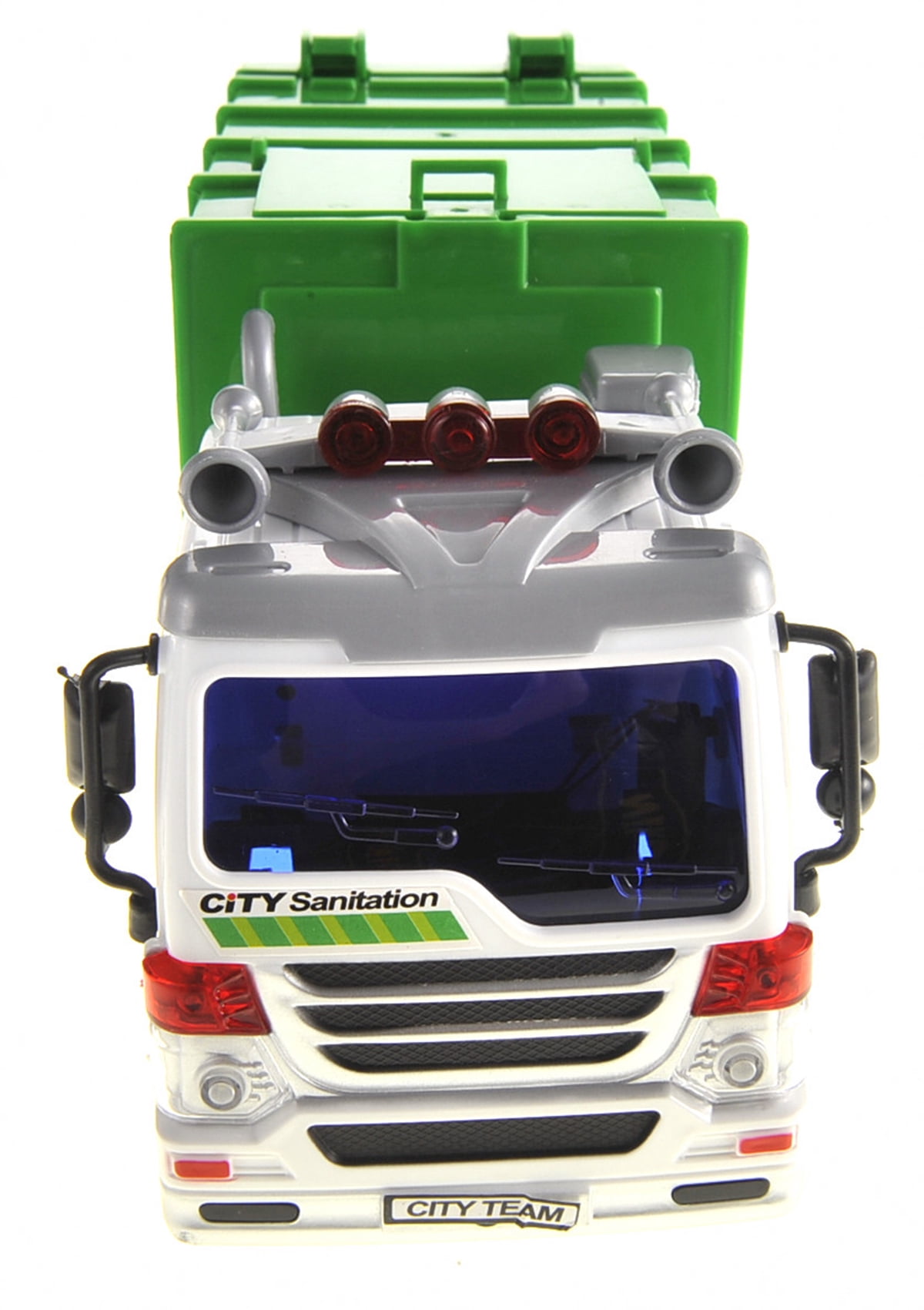 Ready! Set! Race! Friction Powered Garbage Truck With Lights And Sounds