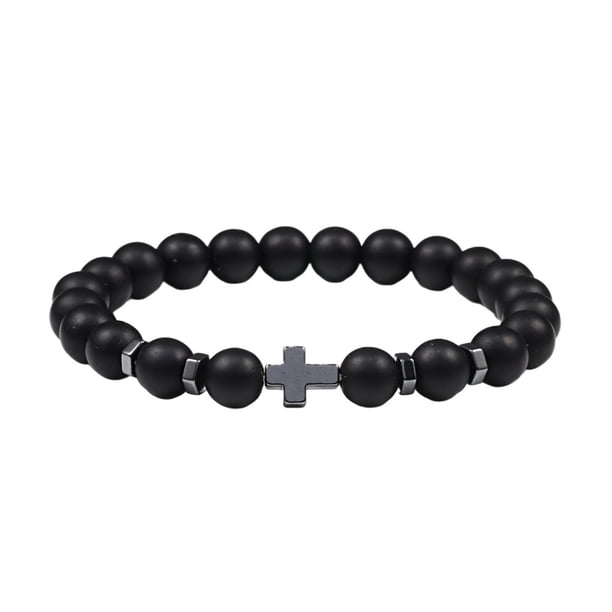 Qarigey Hombres Pulseras de cuentas de piedra natural Joyería resistente al desgaste Brazaletes de cuerda elástica de tigre de moda Fiesta Ropa, zapatos y accesorios Miscelánea Tipo 1