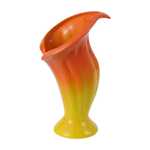 Jarrón de cerámica florero nórdico contenedor de flores maceta florero decorativo para Naranja