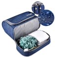 thumbnail image 6 of Cosmetic Bag and Makeup Organizer, Hanging Waterproof Toiletry Portable Case- Ideal for Travel with Sturdy Hook, Large Size for Men and Women Blue, 6 of 6
