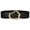 Black, variant on JASGOOD Women Wide Elastic Belts Fashion Stretchy Waist Belt with Big Gold Buckle for Dresses