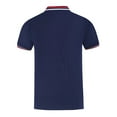 thumbnail image 4 of Sngxgn Mens Shirt Short Sleeve Casual Polo Shirts for Men(Navy,L), 4 of 5