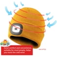 thumbnail image 2 of RIDEIWAKE Beanie Hat with Light Headlamp Rechargeable Flashlight Head Lamps Winter Knitted Running Light up Beanie Cap Christmas Gifts Birthday Gifts for Him Her Women Men's Husband Wife Gifts(Khaki), 2 of 11