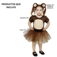 thumbnail image 4 of Disfraz Primavera 2 en 1 Changuita Oso Tutú Infantil Niña Talla 4 a 6 años, 4 of 7
