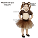 thumbnail image 4 of Disfraz Primavera 2 en 1 Changuita Oso Tutú Infantil Niña Talla 1 a 3 años, 4 of 7