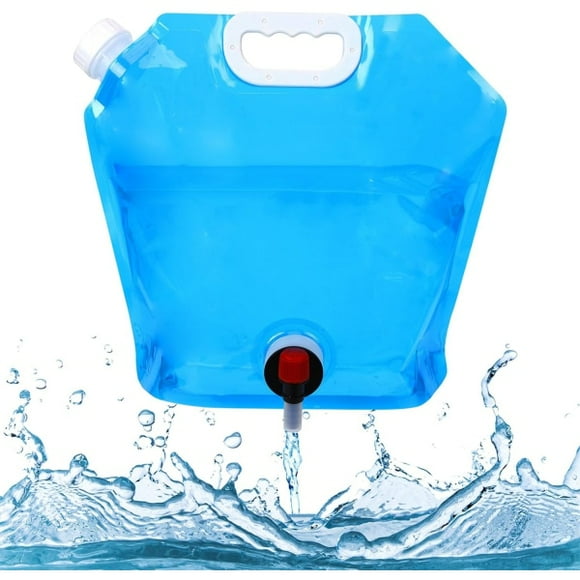 Water container with tap foldable water container water storage water carrier camping water bag with tap for hiking climbing fishing travel picnic