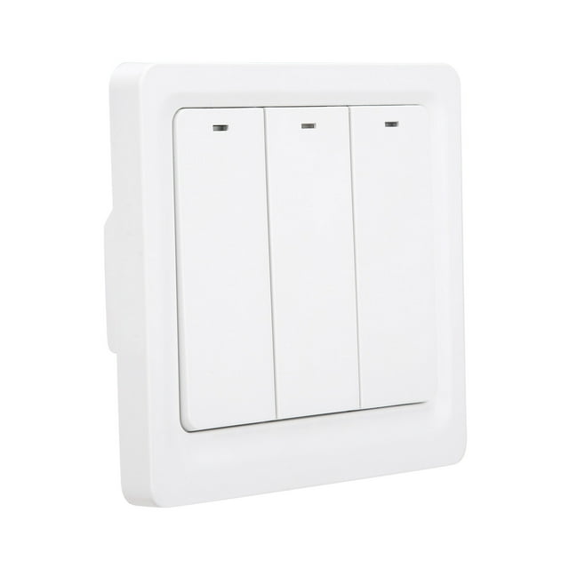 Interruptor de botón inteligente, interruptor de luz inteligente de pared Botón pulsador Interruptor de luz inteligente Panel de pared Interruptor inteligente Rendimiento empaquetado con energía Jadeshay A