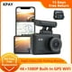 thumbnail image 2 of Mini cámara para salpicadero Sony IMX415 con sensor 2160P UHD, GPS, lente dual delantera y trasera, video DVR 4K, WiFi, conexión inteligente, grabadora de cámara para coche, 2 of 5