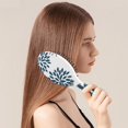 thumbnail image 3 of Sketch Style Floral Hair Brush, Minimalist Artistic Detangler Hairbrush with Aesthetic Tribal Style, Suitable for Women Men Girls Kids, Wet & Dry Use, 3 of 8