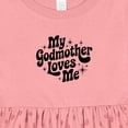thumbnail image 4 of Inktastic My Godmother Loves Me Godson Goddaughter Girls Baby Dress, 4 of 5
