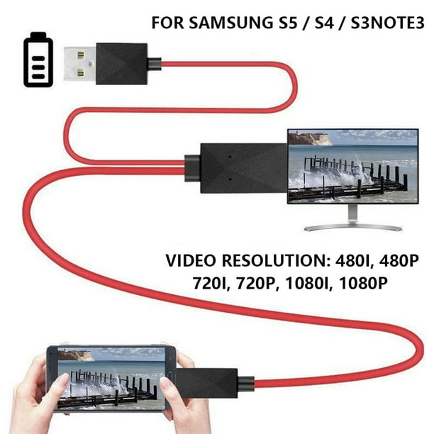 envidia por otra parte, Biblia ODOMY MHL Micro USB to HDMI 1080P HD TV Cable Adapter For Android Phones  Samsung - Walmart.com