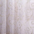 thumbnail image 3 of Amrapur Overseas 2 Pack 37 x 84 inch Embroidered Sheet Panel Curtains, Standard, Ivory, 3 of 3