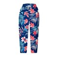 thumbnail image 5 of Stamzod Crop Pants for Women Casual Loose Plus Size Capris with Pocket Summer Graphic Printing Elastic Waist Capri Pants for Women Multicolor F XL, 5 of 5