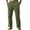 Army Green, variant on Men's Cotton and Linen Solid Color Casual Trousers, Straight Leg Long Pants for Relaxation and Daily Comfort,Army Green,L