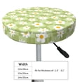 thumbnail image 4 of Pofeuu Daisies Flowers Print Round Bar Stool Covers - Super Soft and Washable Elastic Stool Cushion Slipcover Easy Clean Velvet-13 inch, 4 of 7