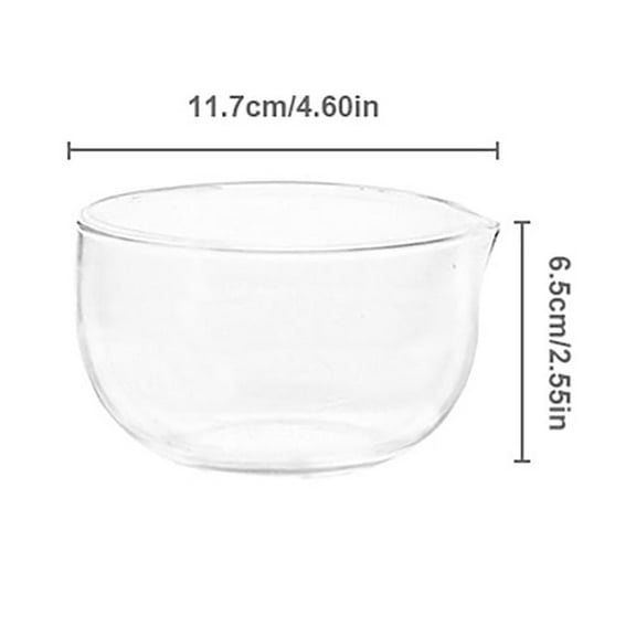Glass Bowl Clearance! Glass Bowl Transparent Tableware Fruit Baking Yogurt Vegetable Bowl Double Layer Glass Salad Bowl