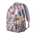 thumbnail image 2 of Nordic Style Boho Chic Backpack with Artistic Floral Pattern, Durable Scratch-Resistant Material, Adjustable Straps, Large Capacity School Bag for Student and Students, 2 of 4